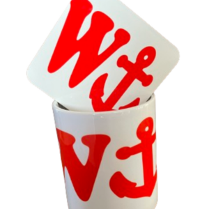 W anchor mug