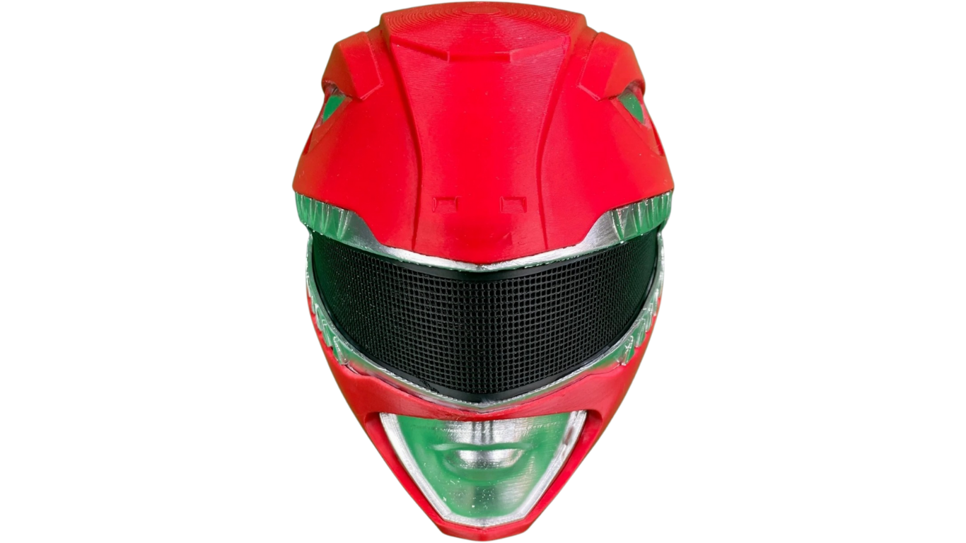 Red Power Ranger helmet