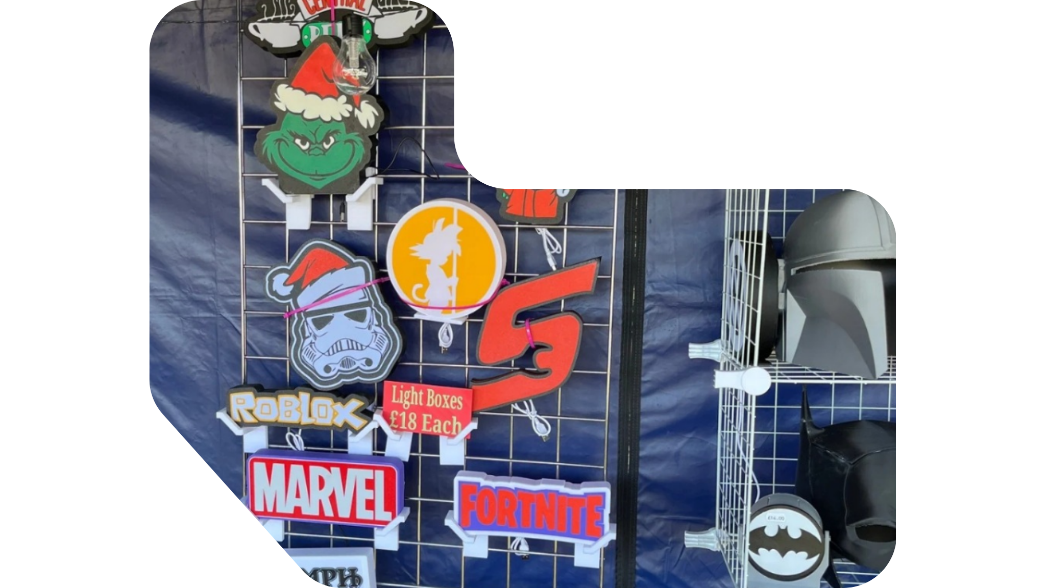 Lightboxes and helmets